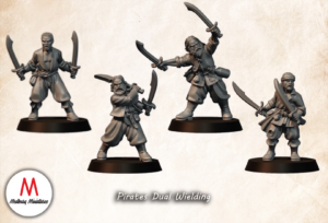 Pirate Set of 22 Miniatures