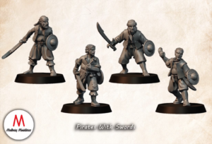 Pirate Set of 22 Miniatures