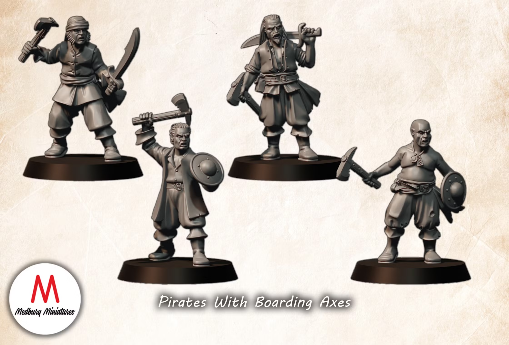 Pirate Set of 22 Miniatures
